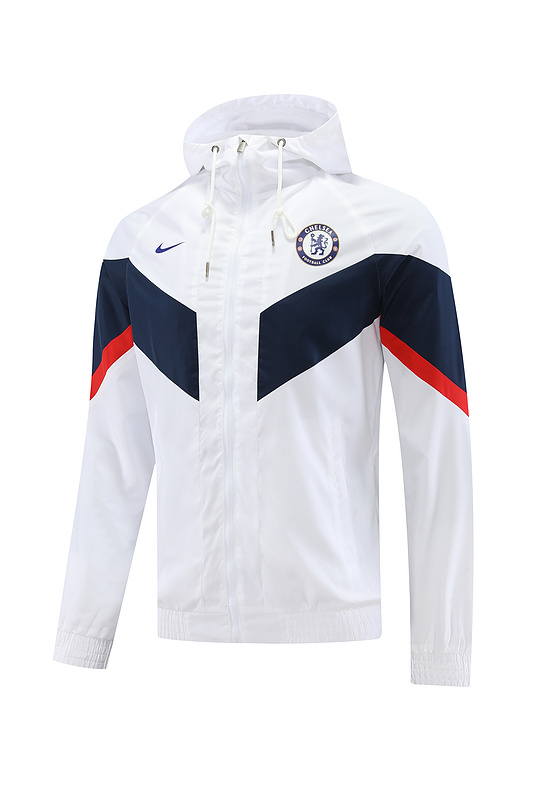 AAA Quality Chelsea 22/23 Wind Coat - White/Navy Blue